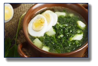 Зелений борщ зі щавлем - покрокові рецепти з фото - Рецепти, продукти, їжа  | Сьогодні